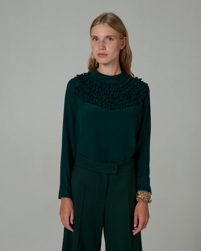 Blusa Elisabeth in seta tundra