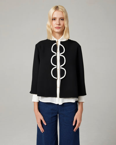 Giacca 3 bolli doppio crepe