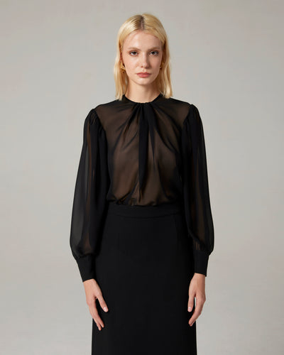 Blusa Molly in georgette di seta