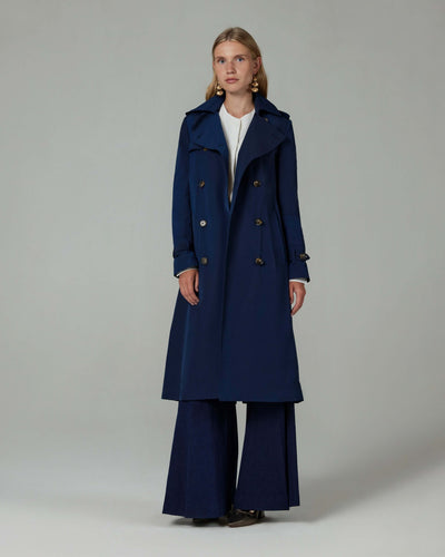 Trench impermeabile Blu